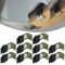 GOWEILE 10 Pcs Undermount Sink Clips Kitchen Sink Fixing Clips Sink Bow Mounting Brackets Adjustable Sink Repair for Kitchen Bathroom Shower