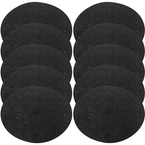 10 anillos de nuez de árbol tejidos, duraderos y reutilizables, anillos tejidos de árbol, estera protectora para árboles, esterilla de barrera de malezas de árbol reutilizable para proteger las raíces