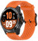 Blueshaweu Compatibile con TicWatch Atlas Bands, 20mm, 22mm, 24mm Più recente Cinturino in Silicone Desginato con Fibbia in Metallo Compatibile con Ticwatch Atlas (arancione, 24mm)