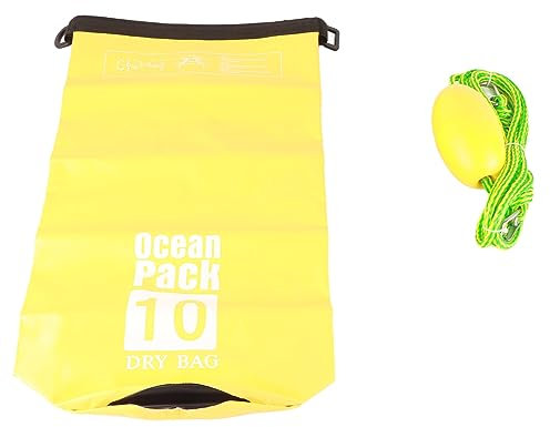Tbest Sand Tow Rope, Waterproof Dry Bag, Sand Sack Kit for Kayak, Boats, with PVC Buoys (10L