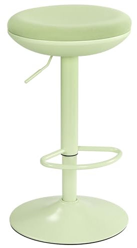 IWMH Ergonomischer Stehhocker, Bürohocker höhenverstellbar, 360° drehbarer Arbeitshocker ohne Rückenlehne, hocker für Büro, Schlafzimmer, Küche, Wohnzimmer (Grüner)