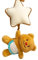 WildHarmony Kinderwagenwagen Rassel, Kinderwagen Musical Toy, Plüsch Anhänger Glockenbutterbärenwagen Rassle mit Stern, Chime Sensory Toy Toy Soft Music Box für Krippe