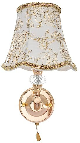 Vaguelly 1Stück Elegante Wandleuchte Im Europäischen Moderne LED Wandlampe Für Schlafzimmer Und Innenraumbeleuchtung Mit Zugschalter