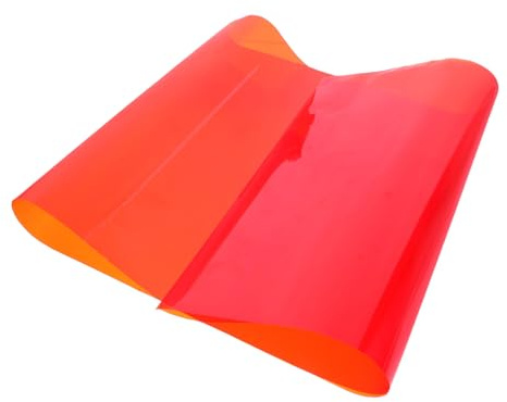 WEKADRIN Farbenfroher Lichtfarbfilter Orange Transparente Gel-Folie Für Fotostudio Farbkorrektur Kunststofffolie Zur Lichtgestaltung Und Stimmungsbeleuchtung