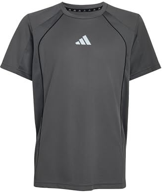 adidas Unisex Kinder Tech Apparel Climacool Shirt, Grey Five/Reflective Silver, 5-6 Years