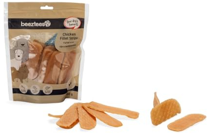 Beeztees Hähnchenfilet Streifen, Hundesnack, 400 g