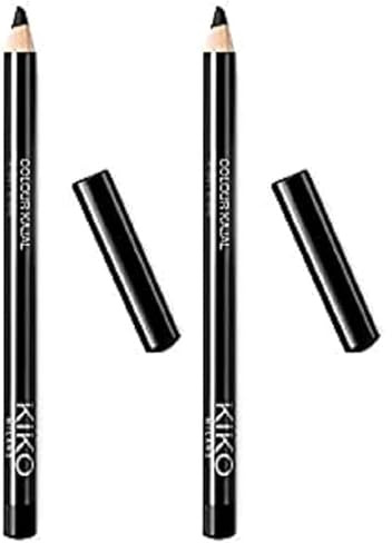 KIKO Milano Colour Kajal 01 | Kajalstift Für Das Innere Augenlid (Packung mit 2)