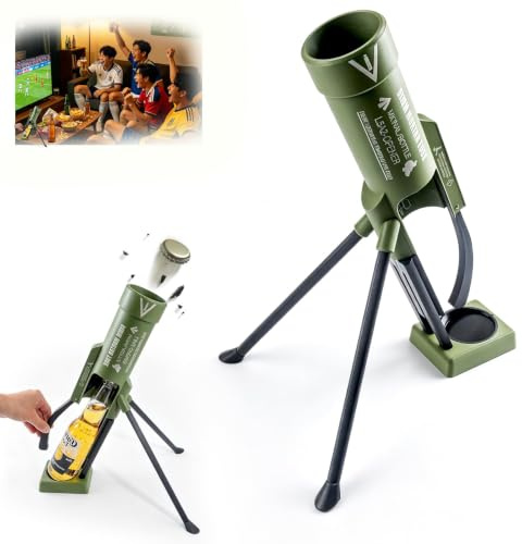 Décapsuleur de Mortier de Bière 51 mm,Lanceur Automatique de Bouchons | Décapsuleur de Bière Amusant,Bouteille de Bière Mains Libres pour la Maison,les FêTes,les Bars,le Bureau,la Décoration