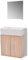 vidaXL Meubles de Salle de Bains 3 pcs Beige Armoire Mural Miroir lavabo Bouchon