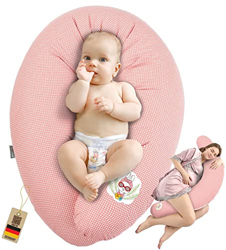 sei Design Stillkissen Mikroperlen 170x30 Made in Germany, Schwangerschaftskissen Seitenschläferkissen Komfortkissen Erwachsene, ist ergonomisch