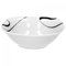 Van Well Galaxy Müslischale, Suppenschale, kleine Schale, Ø 14,3 cm, 300 ml, Liniendekor, edles Marken-Porzellan