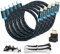MutecPower Lot de 5 Câbles 1M HDMI 2.0 à Haut Débit avec Ethernet, 30 AWG, supportent totalement les canaux 3D 4Kx2K / 60HZ et le canal de retour audio - Câble Ultra HD 1 Mètre - mâle à mâle