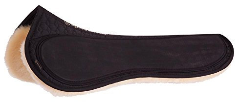 BR Sattelpad mit Lammfell Gr. Warmblut (schwarz-Natur)