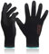 DEX FIT Warme Fleece-Winterhandschuhe NR450, Comfort Spandex Stretch Fit, Power Grip, Dünn & Leicht, Strapazierfähige Wasserbasierte Nitrilbeschichtung, Maschinenwaschbar, Schwarz 8 (M) 3 Paare