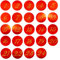 Oblique Unique® 24 Adventskalender Sticker Zahlen Aufkleber für Weihnachten zum Basteln und Verzieren - wählbar (Rose Vergoldet)