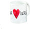 calledelregalo Regalo personalizado para parejas: Taza con corazón personalizada