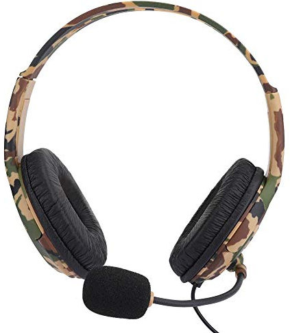 VBESTLIFE Green Camouflage Lightweight Wired USB Gaming Headset Noise Reduction Headphone with Adjustable Microphone,for Desktop Computer Laptop Notebook