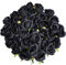 Veryhome 10 Pezzi Fiori Artificiali Rose di Seta Falso Bouquet da Sposa da Sposa per la casa Giardino Partito Decorazioni Floreali (Nero-B, bocciolo di rose)