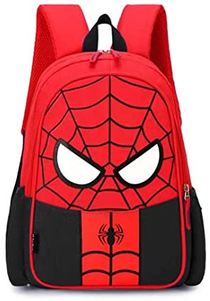 YKKJ Zaino per bambini Spiderman , Borsa 3D impermeabile, Zaino Super Hero 3D Zaino Borse per bambini Campeggio Escursionismo.