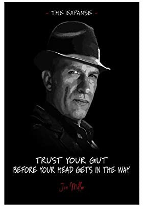 YINGXI The Expanse TV-Serie Poster Joe Miller Zitate 8 Leinwand Wandkunst Dekor Druck Bild Gemälde für Wohnzimmer Schlafzimmer Dekoration Rahmen: 60 x 90 cm