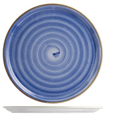 Saturnia Piatto Pizza/Sottopiatto Modello Circus 31cm Tonalità Blu, Lavabile in Lavastoviglie, Design moderno ed elegante, Colore Acceso per la tua tavola