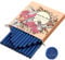 Containlol 24 Stück Klebepistole Siegelwachsstangen für Wachssiegelstempel für Hochzeitseinladungen, Karten, Umschläge, Schneckenpost, Weinpakete, Weihnachtsgeschenkideen(Meerblau)
