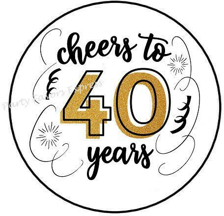 2 cm � 32-St�ck Aufkleber Sticker Briefumschlag-Siegel Post Rund Cheers Years Cheers Years R3176