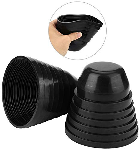 KIMISS Staubschutz für Autoscheinwerfer, 95 Mm, 3,74 Zoll, Universal-Autoscheinwerfer, Gummi, Wasserdicht, Staubdicht, Verstellbar, Staubschutzkappe für LED-Umrüstsatz (2 Stück)
