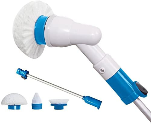 AntDau71 - Kabellose rotierende elektrische Reinigungsbürste für Haus, Bad, Jalousien, Küche, Fliesen. Wiederaufladbar mit 3 Bürsten, 300 Umdrehungen pro Minute - CW778