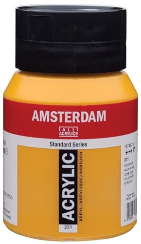 PAINT IT EASY NEU Amsterdam Acrylfarbe 500ml, Goldocker