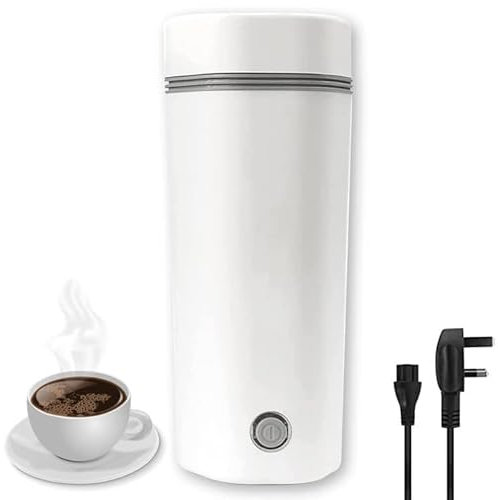IPZDF Travel Kettles Electric Small,350ml Mini Kettle Portable Electric Kettle 300w Kettles Electric Fast Boil Quiet Kettle Cordless Kettle Fast Boil Automatic Shut-Off for Travel Hotel (White)
