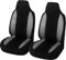 CGEAMDY Housses de SièGe Voiture, 2 Pcs Protections de SièGe Avant de Voiture, Siège Auto Respirant, Imperméable et Antidérapant, Compatible avec Les Voitures, Les SUV et Les Camions (Gris)