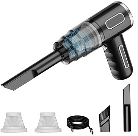 MellowDay Compact and Powerful Portable Cordless Handheld Vacuum Cleaner - Lightweight, Rechargeable, and Versatile for Quick Cleanups, Ideal for Home, Car, and Hard-to-Reach Areas