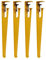 MRbron Verstellbare Tischklemmenbeine, verstellbare Metall-Tischbeine, F-förmige Metall-Möbelbeine, Esstischbeine, DIY-Eisen-Bankbein, für DIY-Möbelkonsole, kein Stanzdesign (40 cm (16 Zoll), gelb)