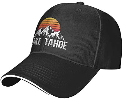 IUBBKI Lake Tahoe Verstellbare Sandwich-Schirmmütze Outdoor-Sport-Baseballmütze Trucker Cap