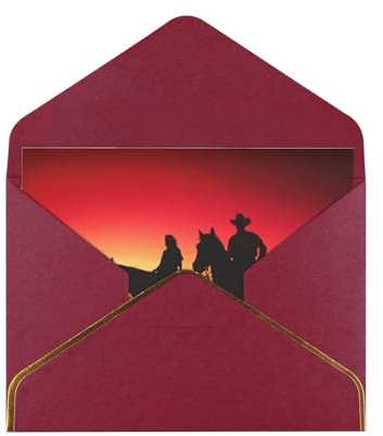 Texas Cowboy Grußkarten. Blanko-Karten und Umschläge. Verwendet als Geburtstagskarten, Weihnachtskarten, Dankeskarten, Ermutigungskarten usw.