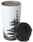 Isolierter Kaffeebecher mit Deckel Mond Kiefer Reisebecher Edelstahl Tumbler Cup für Reisen Doppelwandige Kaffeetasse für Büro Kaffee Tumbler Tasse zum Warmhalten von Eiskaffee Tee und Bier