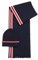 Hugo Boss PSG Set Schal + Mütze, Marineblau, Einheitsgröße, marineblau, Einheitsgröße