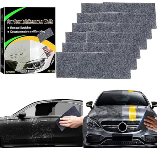 Sparkle Auto Kratzer Entfernen 2024 Upgrade - Nano Magic Tuch für Reparatur von Leichten Kratzfarben, Lackpflege (12 Stück)