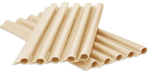 COVER IT Clip di Fissaggio per Recinzione Giardino Esterno 40 Pezzi - Clip di Pannelli PVC per Esterno Beige - Clip di Ringhiera per Esterni