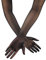 RNBEVANSANNE Black Women's Super Long Gloves, 1920s Sexy Sheer Gloves Elegant Long Opera Gloves Mesh Tulle Gloves Dance Gloves for Costume Party Halloween Evening Cosplay Opera Wedding