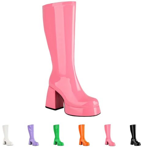 Generico Stivali Texani Donna con Tacco Bassi Invernali Texani Scarponcino a Punta Stivali Texani Camperos Stivaletti Equitazione Stivaletti Donna Tronchetti Tacco Medio Cerniera Scarponcini