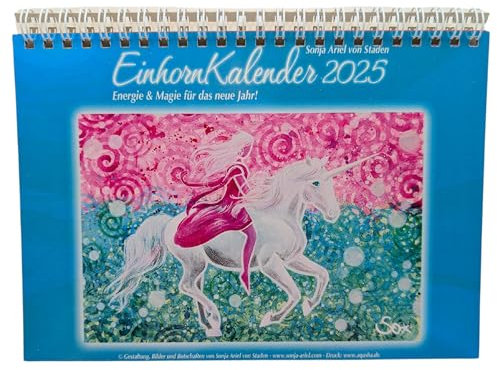 Einhorn Tischkalender 2025 - Sonja Ariel von Staden