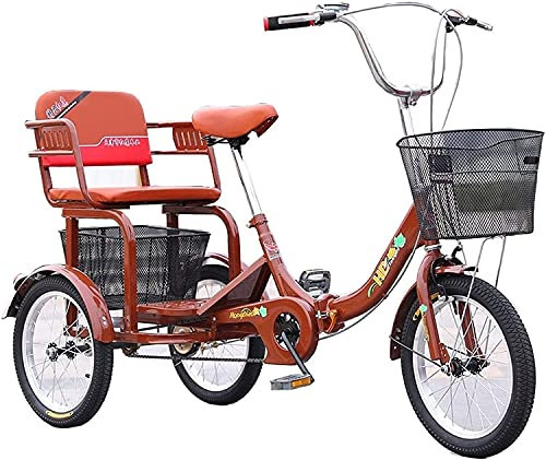 Dreirad für Erwachsene, 3-Rad-Einkaufsfahrrad, 3-Rad-Cruiser-Dreirad, faltbares Dreirad for Erwachsene, faltbares 1-Gang-Dreirad for Erwachsene, 16-Zoll-Dreiradfahrräder mit niedrigem Einstieg, verste