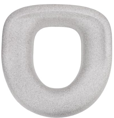 Erhöhtes Toilettensitzkissen, Weich Gepolsterte Toilettensitzerhöhung für Mehr Komfort und Höhe, Universelle Passform, Waschbar, Toilettensitzerhöhung für Senioren (SILVER)