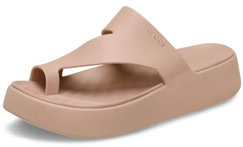 Crocs Herren Getaway Platform Toe Loop Sandalen, Pink Caramel, 39/40 EU