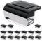 HAMLITE Solar Fence Lights Outdoor Garden, 16 Pack Solar Decking Lights Outdoor Waterproof, 3000K Garden Fence Light for Stair, Steps, Gutter, Yard, Patio, Pathway, Wall Ambient Lighting