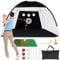 Golf Practice Net 10x7ft for Garden with 6 Balls Swing Correction Trainer Carry Bag Chipping Turf Golf Mat for Backyard Driving
