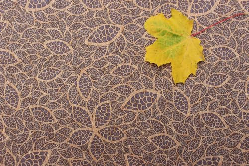 Korkstoff, Kork, Korktapete MANDY-aus Portugal-Tapezieren, Basteln, Covern & Nähen-ca. 66 cm Breite x 50 cm Länge-Meterware (Ornamente)