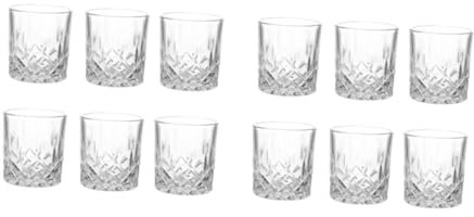 OUNONA 2 Set Bicchiere Tazza Boccale Di Birra Moderno Potabile Senza Stelo Alto Chiaro Infrangibile Coppa Di Vino Tazze Di Whisky Tazze Di Transparent 6 Pezzi * 2